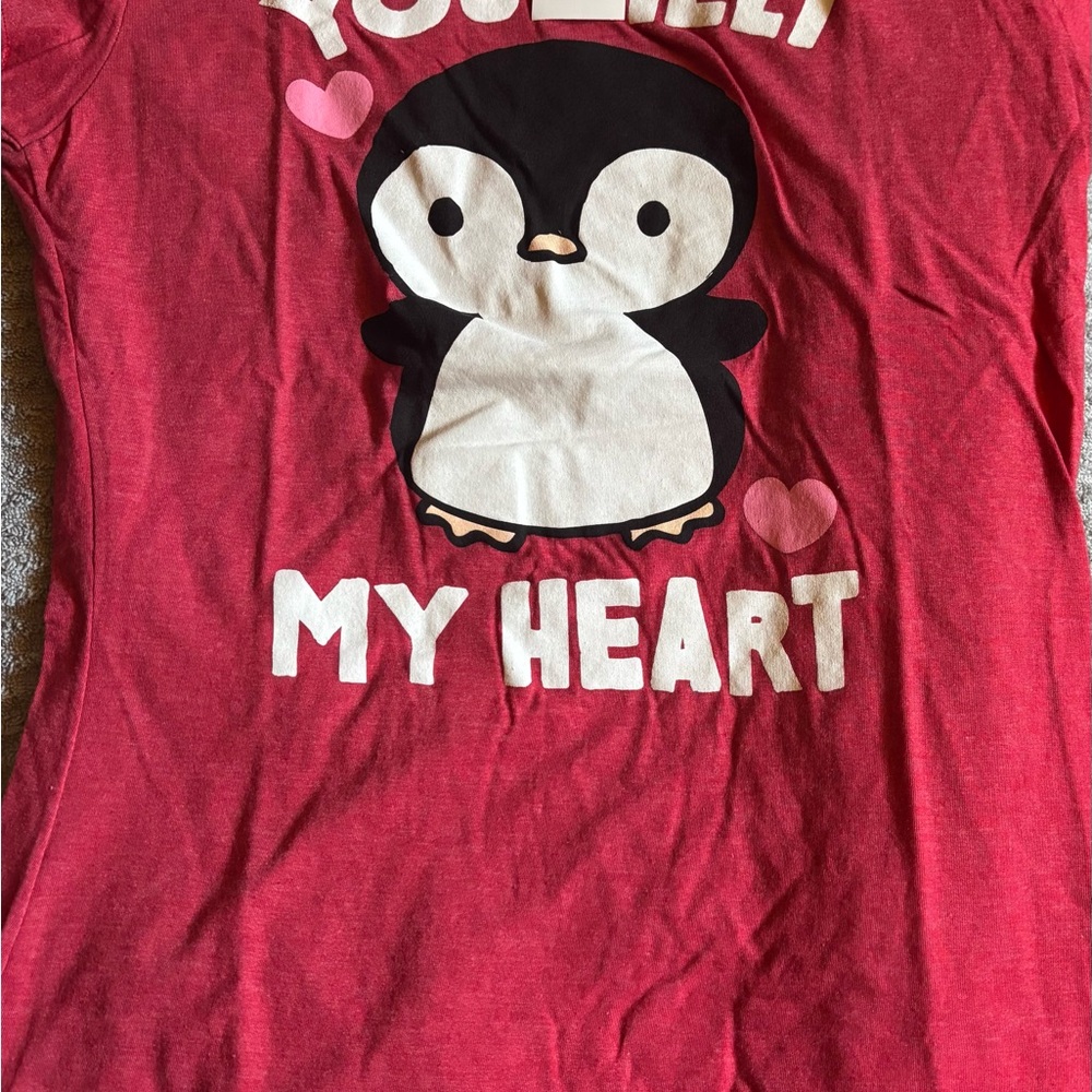 Penguin Graphic T Shirt - Red